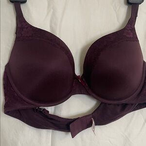 Victoria's Secret Deep Burgundy Lace Bra
